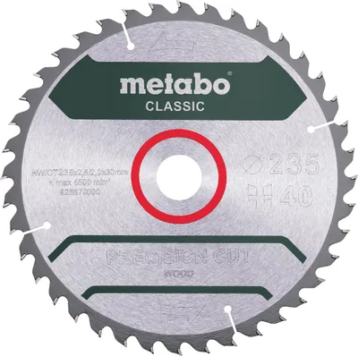Produktbild von Metabo Sägeblatt precision cut wood - classic WZ 15° - Blister