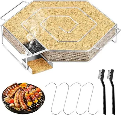 Produktbild von Barbecue-Satz mit RVS-Kochfeld und Kugelgrill