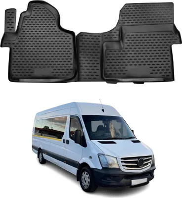 Image de OMAC Tapis de sol pour Mercedes Sprinter W906 2006-2018 en caoutchouc Noir