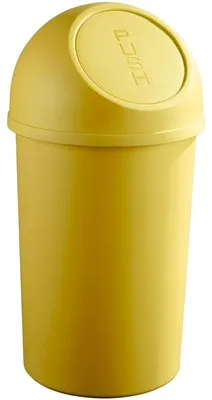 Productafbeelding van Afvalcontainer, hoogte 700 mm, diameter 403 mm, inhoud 45 liter, kleur geel, merk HELIT