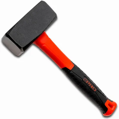 Produktbild von Pro Steinhammer 2000g mit Fiberglasstiel PRO