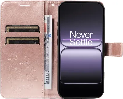 Produktbild von OnePlus Nord 5 Hülle - Coverup Schmetterlinge Klapphülle - Roségold