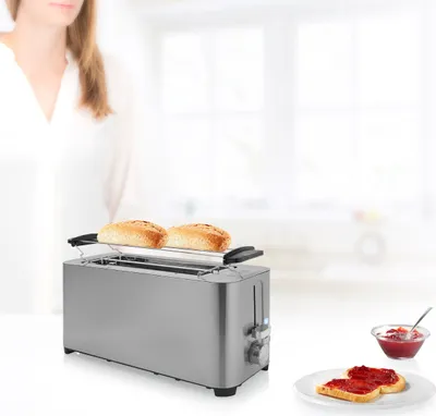 Produktbild von Princess 142402 Steel Toaster 2 Langer Schlitz - 7 einstellbare Stufen - 1400 W