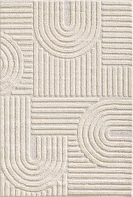 Obrázok produktu pre Koberec do obývačky Teppium s vysokým vlasom, škandinávsky boho štýl, 3D optika, mäkký a hebký shaggy, veľkosť: 240x340 cm