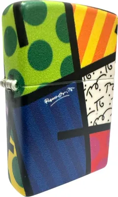 Produktbild von Zippo Feuerzeug Britto Sonderedition Quatro Design Sturmfeuerzeug Benzin