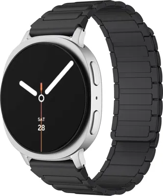 Produktbild von Magnetisches Silikon Armband für Samsung Galaxy Watch 8 / 8 Classic I - Design Schwarz
