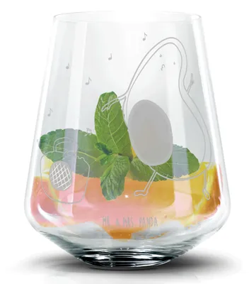 Produktbild von Mr. & Mrs. Panda Cocktailglas Avocado Tanzen - Transparent - Geschenk, Party, Highball Glas, Tumbler, Feier, Whiskyglas, Musik, Longdrinkglas, Fröhlich, Singen, Gin