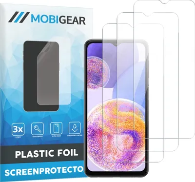 Produktbild von Mobigear  Samsung Galaxy A23 Displayschutz Schutzfolie - Hüllenfreundlich (3er Pack)