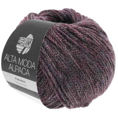 Produktbild von Lana Grossa - Alta Moda Alpaca 0020 brombeer/grau meliert