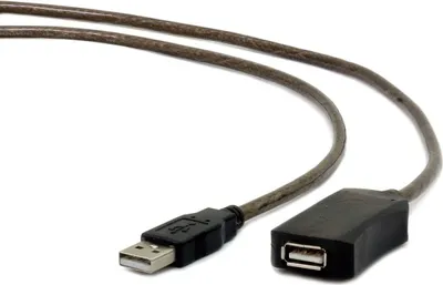 Produktbild von Gembird USB A/USB A M/F 5m USB Kabel USB 2.0 Schwarz