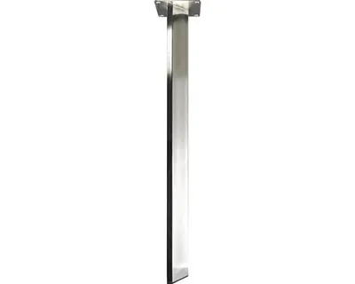 Produktbild von Hettich Tischbein 6,0 x 6,0 x 71 cm Edelstahl-Optik