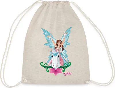 Produktbild von Spreadshirt Schleich Bayala Elfe Eyela auf Einhorn Turnbeutel, One size, Natur
