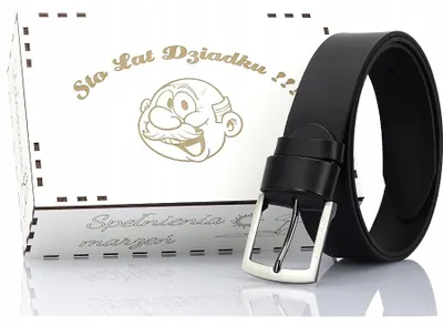 Produktbild von Gracio Herren Leder Gürtel Schwarz Elegant Geschenk