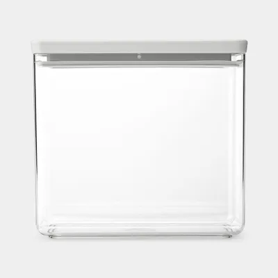 Zdjęcie produktu dla Brabantia Tasty+, Kanister, Prostokątny, 3,5 l, Jasny Szary, Przezroczysty, Plastik, 220 mm