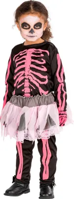 Produktbild von dressforfun® Mädchenkostüm Pink Skelett