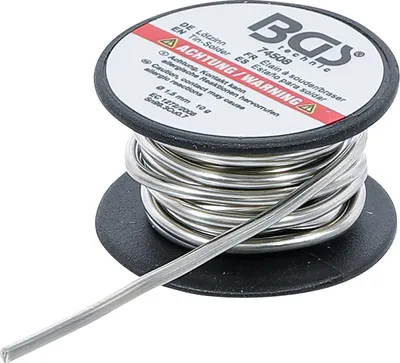 Produktbild von BGS 74508 | Lötzinn | auf Rolle | bleifrei | Ø 1,5 mm | 10 g