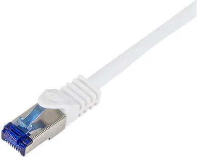 Produktbild von LogiLink C6A051S, 2 m, Cat6a, S/FTP (S-STP), RJ-45, RJ-45, Weiß