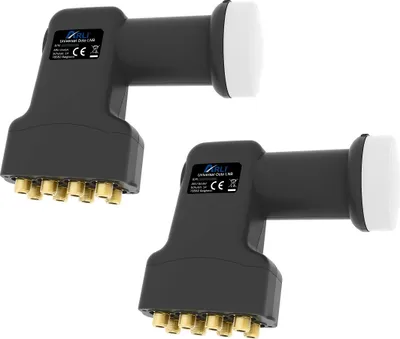 Produktbild von 2x ARLI Universal Octo LNB 0.1 dB – 8 Teilnehmer Wetterschutz 40 mm Feed HDTV 4K 8K DVB-S2