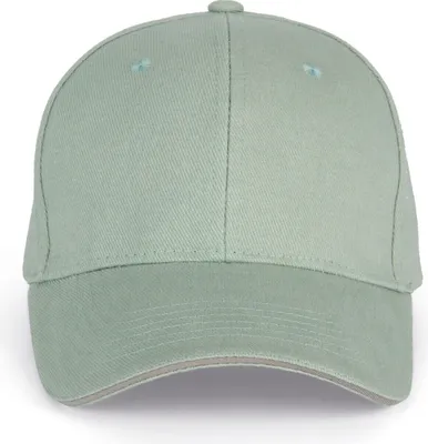 Produktbild von K-Up Herren Kappe Baseballkappe Basecap Mütze Baseball Cap Hut Sport, Größe:U, Farbe:Sage/Light Grey