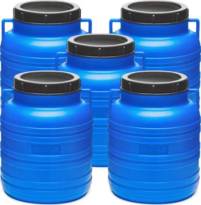 Produktbild von Set 10 Liter Futtertonne BPA-frei Universalfass mit Deckel Regentonne