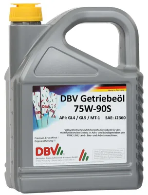 Produktbild von DBV 75W-90 S GL4/5 (vollsynthetisch) 4 x 5-Liter-Kanne