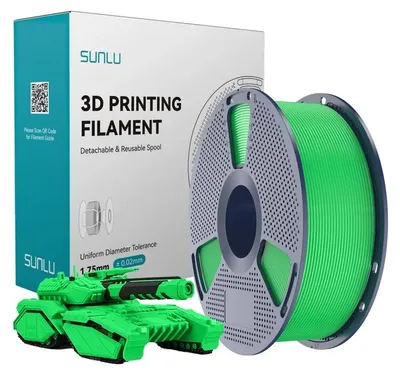 Obrázok produktu pre PLA filament pre 3D tlačiarne – Vysokorýchlostný PLA – 1 kg – 1,75 mm – Tolerancia ±0,02 mm – 330 metrov – 100 % bez bublín – Zelený