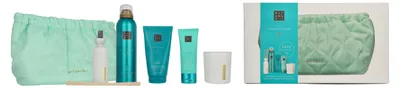 Produktbild von Duftkerze 140 g / Körpercreme 150 ml / Schaumduschgel 200 ml / Handlotion 70 ml / Mini-Duftstäbchen 70 ml – Rituals Karma Geschenkset