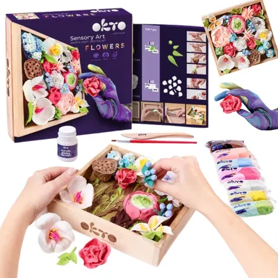 Zdjęcie produktu dla Okto Zestaw Kreatywny Zrób Własne Kwiaty Kwietnik "Romans" Diy Ciastolina 10014