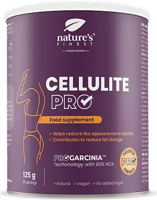 Immagine prodotto di Cellulite PRO - Integratore Alimentare con Garcinia Cambogia ed Estratto di Vino Rosso - Supporto all'Aspetto della Pelle - 125 g