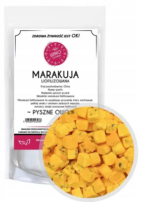 Zdjęcie produktu dla Marakuja kostka liofilizowana pyszne owoce 50g