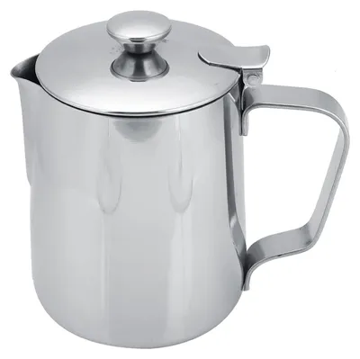 Milchaufschäumbecher 350 ml Edelstahl mit Deckel