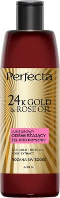 Produktbild von Perfecta 24K Gold & Rosenöl Duschgel - Rosenfrische Luxus, 400 ml