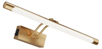 Productafbeelding van Braytron LED spiegelverlichting, 8W, warmwit, neutraalwit, koudwit, 3 kleurtemperaturen, 700 lm, goudkleurig, metaal/kunststof, IP20