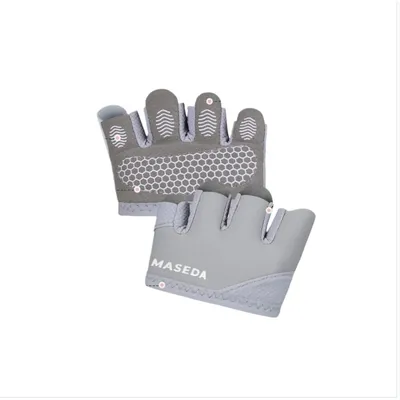 Produktbild von INF Anti-Rutsch Trainingshandschuhe Halbfinger – Ideal für Fitness & Gymnastik Grau