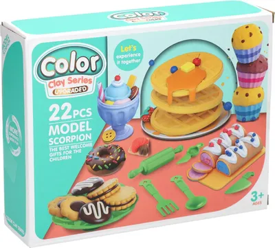 Produktbild von Backton-Set - 6 Farben Ton - 22dlg.