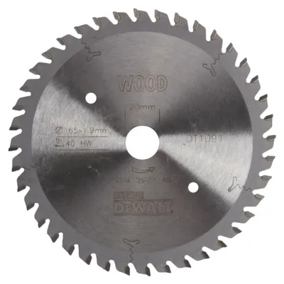 Immagine prodotto di Lama per sega circolare DeWalt 165/20mm 40WZ - DT1091-QZ