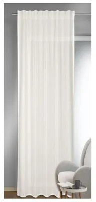 Produktbild von Fertigschal verdeckte Schlaufen "Tammy" - Größe (HxB) 245x140cm weiß