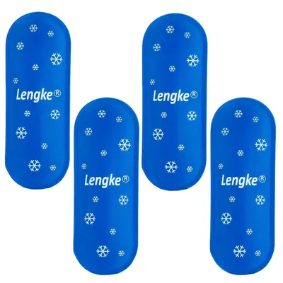 Image de Packs de refroidissement, 4 pièces, en nylon, pour pochette de refroidissement d'insuline, dimensions : 17 x 6,8 x 0,7 cm