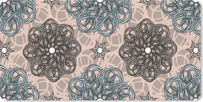 Produktbild von MuchoWow® Mauspad Mousepad Muster - Abstrakt - Blumen 60x30 cm - Mousepads - Maus Mat - Pad - Mausunterlage - Nachhaltig