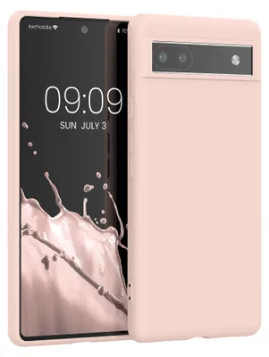 Produktbild von kwmobile Handyhülle für Google Pixel 6a Hülle - TPU Case - Kabelloses Laden - Schutzhülle Cover in Coconut Swirl