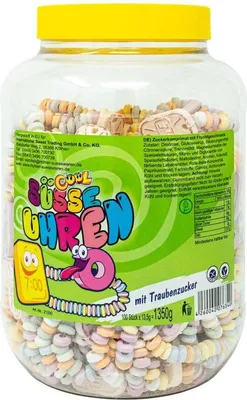 Produktbild von Cool Candy Uhren bunt aus Traubenzucker Zuckerkomprimat 1350g