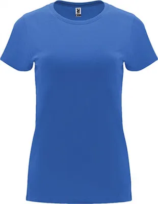 Produktbild von Roly CA6683 | Damen Capri T-Shirt, Tailliert und eng anliegend geschnitten - Farbe: Riviera Blue 261 - Größe: XL