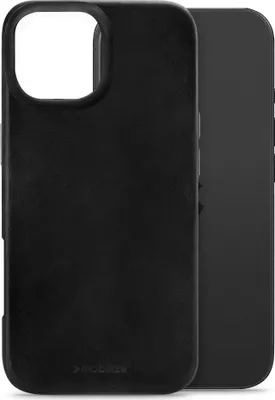 Produktbild von Mobilize Premium iPhone 17 MagSafe Hülle Echtes Leder Backcover - Schwarz