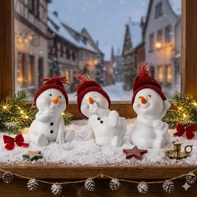 Produktbild von Entzückende Schneemänner - 3er Set