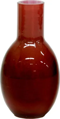 Produktbild von Vase Glasvase klein rot Höhe ca. 15cm