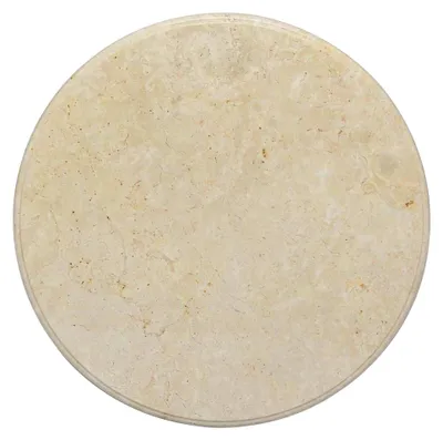 Produktbild von Ersatz Tischplatte aus Marmor für Esstisch, Couchtisch und Gartentisch, Creme Ø60x2,5cm