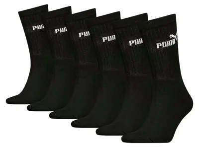 Produktbild von Puma - Socken für Herren/Damen Unisex (6er-Pack) SX648 (39 EU - 42 EU) (Schwarz)