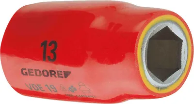 Obrázok produktu pre GEDORE VDE 19 12 VDE zásuvka 1/2" šesťhranná 12 mm, 6122860