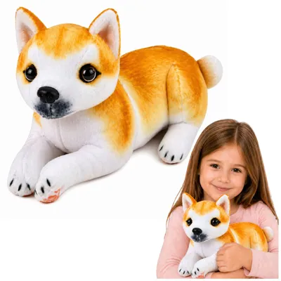 Imagen del producto de Peluche Perro Shiba Inu Peluche Peluche Perro Suave 25 Cm