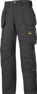 Produktbild von Snickers Rip-Stop Arbeitshose m. Holstertaschen, EN 14404 Schwarz-184